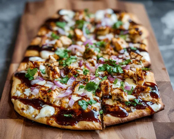BBQ Chicken Flatbread: 30g Protein, Quick Prep