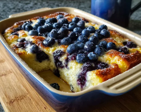 Creamy Blueberry Cottage Cheese Breakfast Bake Recipe