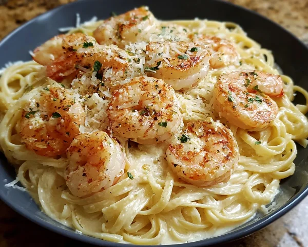 Creamy Garlic Shrimp Pasta: Quick Dinner Delight