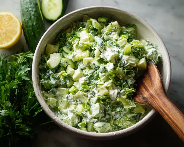 Creamy Green Goddess Salad: Fresh & Vibrant Recipe