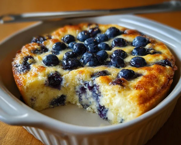 High Protein Blueberry Cottage Cheese Breakfast Bake