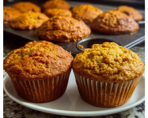 High Protein Greek Yogurt Pumpkin Muffins