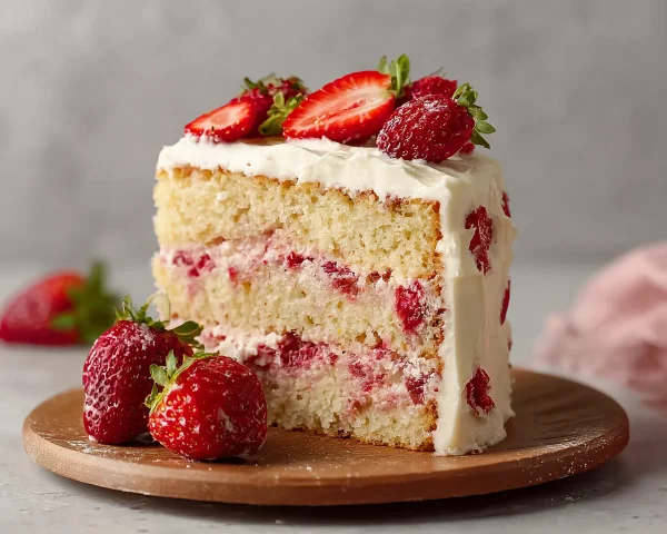 Low-Carb Strawberry Cake: Sugar-Free & Keto-Friendly