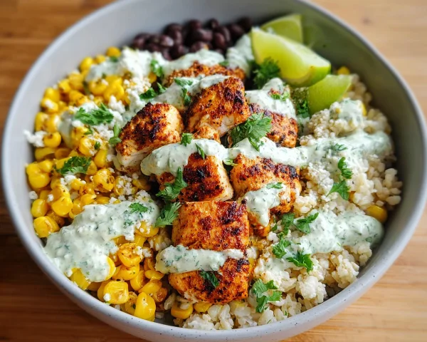 Street Corn Chicken Bowls: 40g Protein in 30 Mins