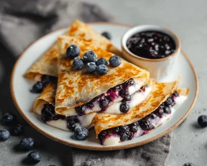 Blueberry Breakfast Quesadilla